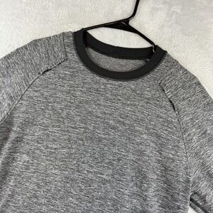 Lululemon Shirt Mens Large Heather Gray Pacific Run Long Sleeve Crew Athletic